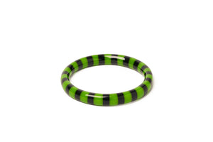 Narrow Slime black and green Bangle