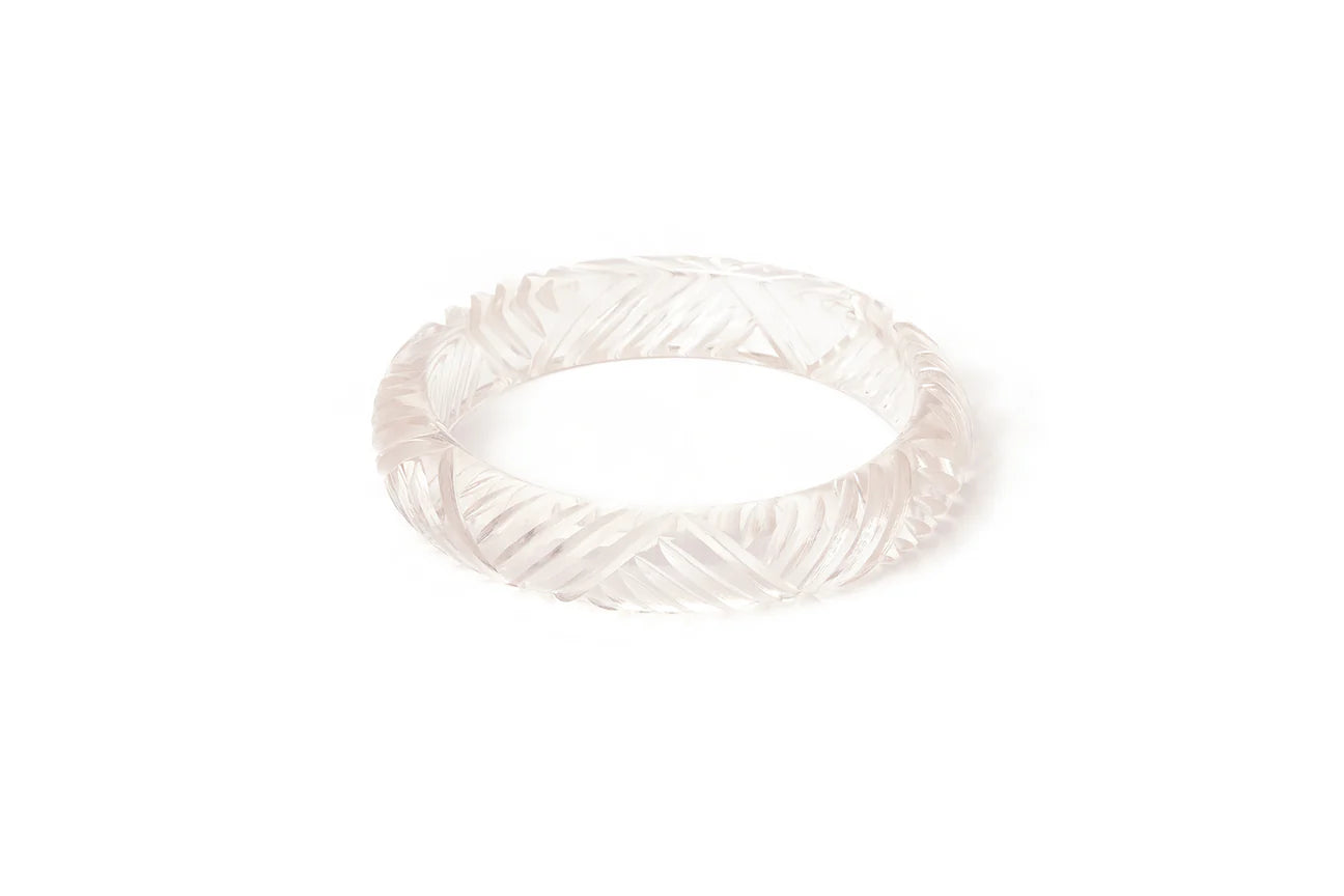 Midi Crystal Heavy Carve Bangle