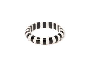 Midi Skeleton black and white Bangle