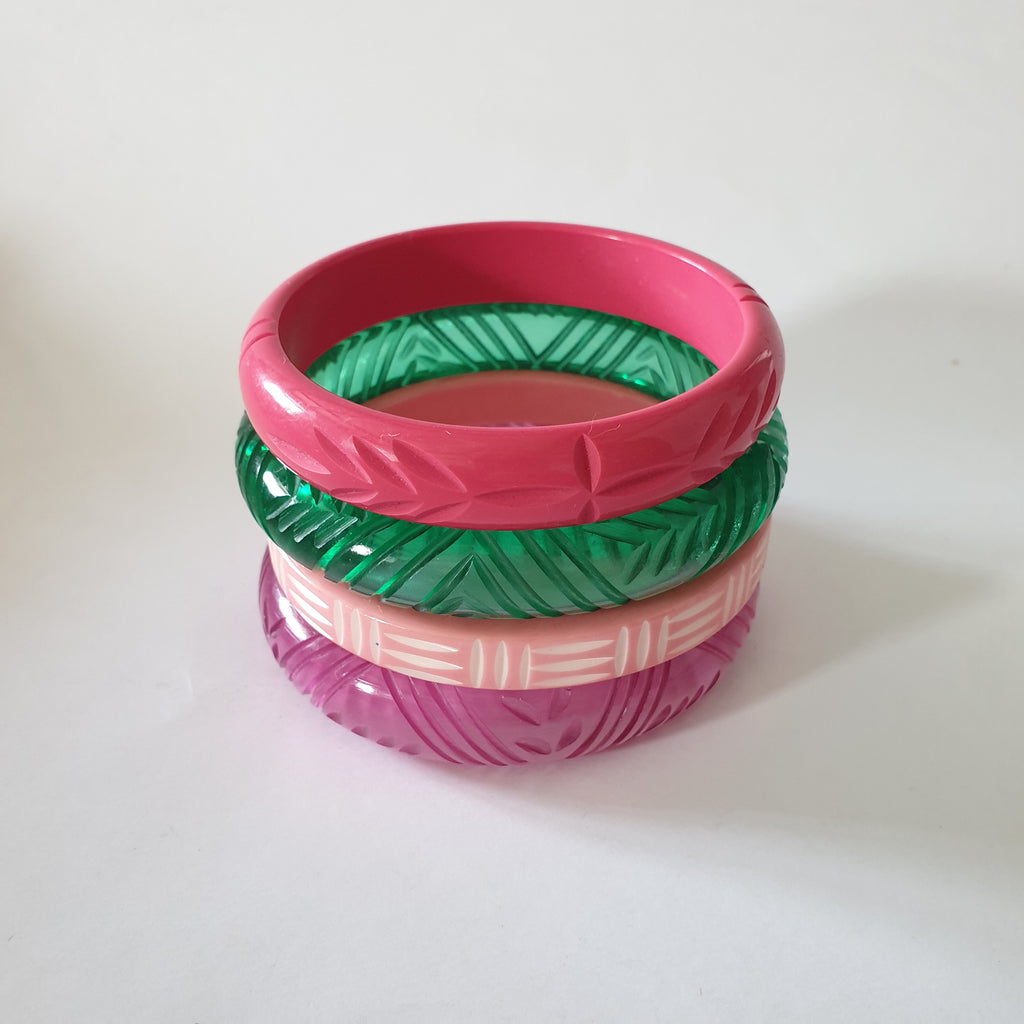 Watermelon themed Bangle Stack - Regular size