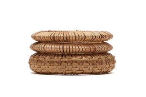 Woven Bamboo Bangles - Set of 3