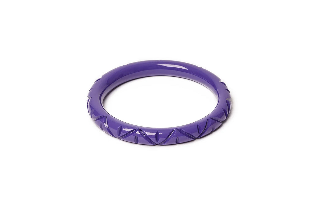 Narrow Paradise Heavy Carve Fakelite Bangle